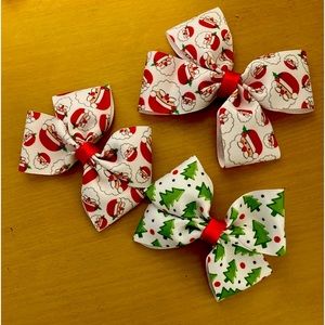 First practice run making Christmas bows